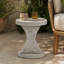 Table de bout 17,5 po en forme de sablier sur pied en sablier léger, entièrement assemblée pour l'intérieur et l'extérieur couvert-78315365