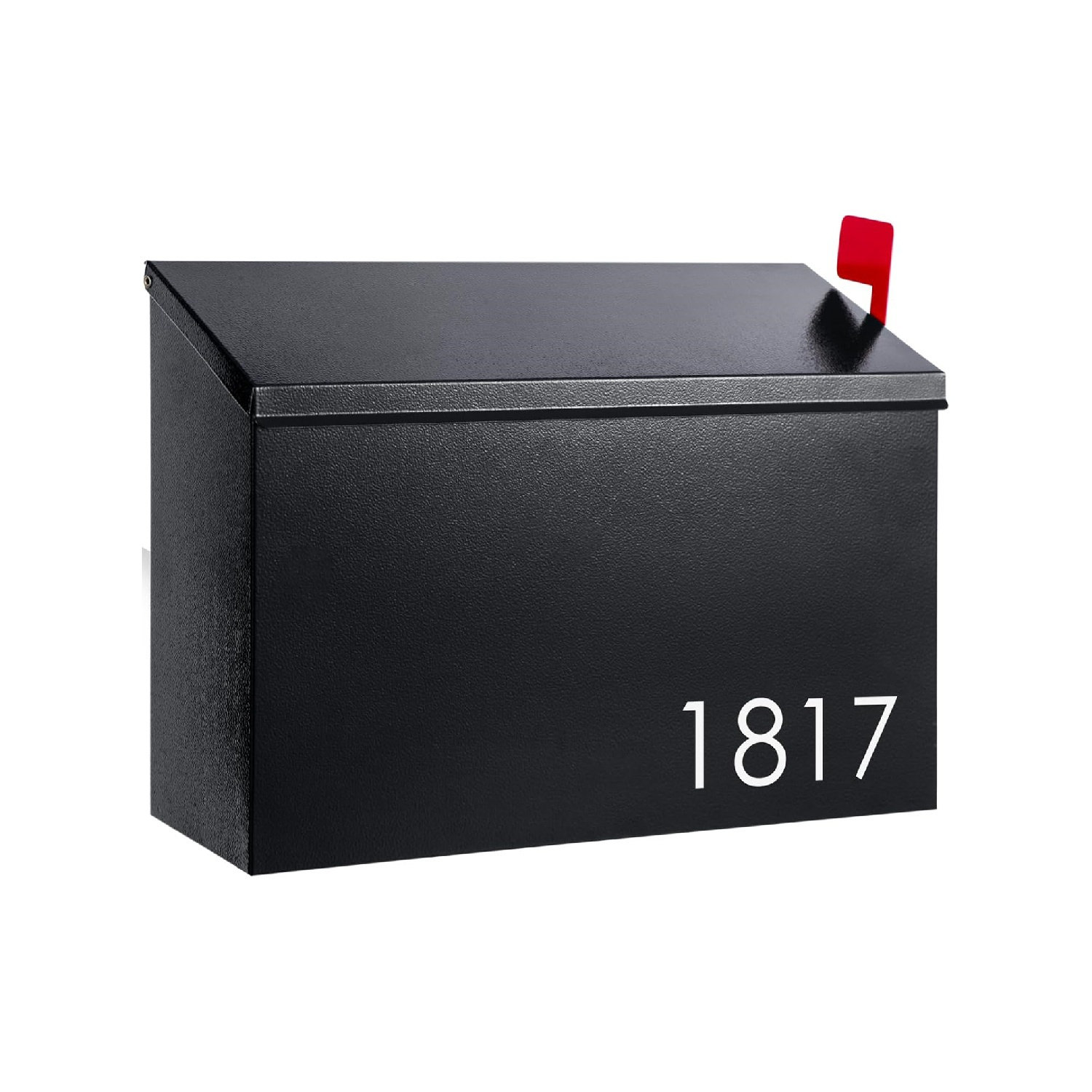 Wall Ount Ailbox For Outside With Flag, Galvanized Steel Ail Box For Post Outdoor, Large - View #11