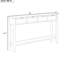 Console Lurant avec 4 tiroirs spacieux et un espace de rangement pratique pour un intérieur attrayant et élégant