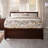 Bueno Park Solid Wood Platform Bed with Footboard and Under Bed Drawers