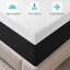Matelas en mousse viscoélastique imprégnée de gel 10 po avec renforts mi-ferme, matelas dans une boîte-1136504859