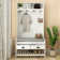 Hall Tree 34.3'' Wide with Bench and Shoe Storage