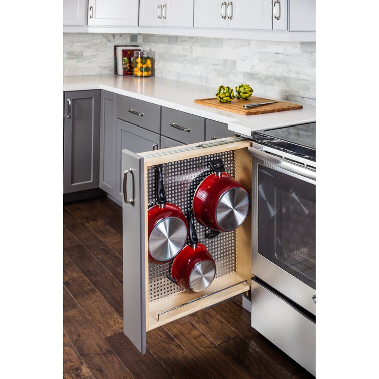 Tonchean 2 level kitchen cabinets pull out baskets with trays