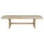 Ensemble de salle à manger en bois d'inspiration insulaire avec chaises tissées et rallonge-62672070