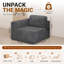 1 Seater Corduroy Sectional-263661527