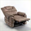 Fauteuils inclinables | Moteur de levage à plat à 180 ° OKIN | Siège de 25 po de largeur et capacité de 400 lb | Assemblage facile | Velours | Beige brun