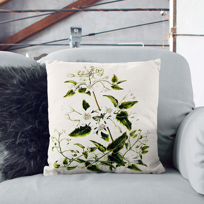 Floral Square Throw Cushion