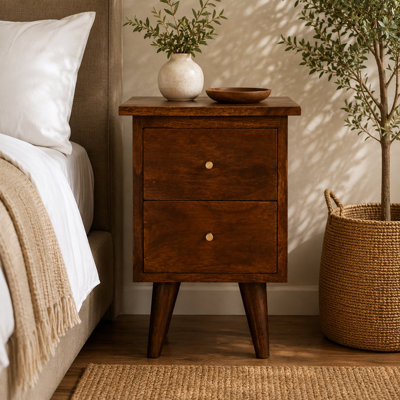14'' W Solid Wood Nightstand