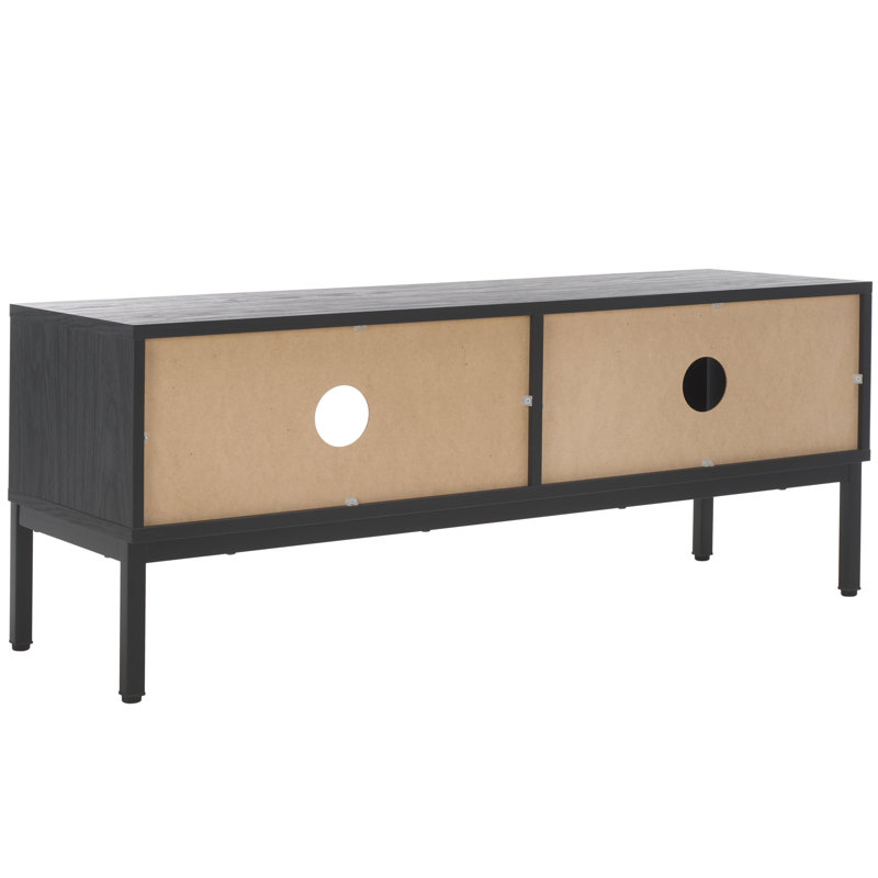 Meuble télé avec rangement 46,85 po Raoul, Noir