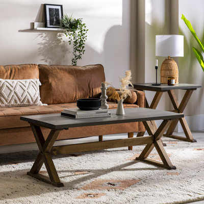 Kyndra Solid Wood Coffee Table