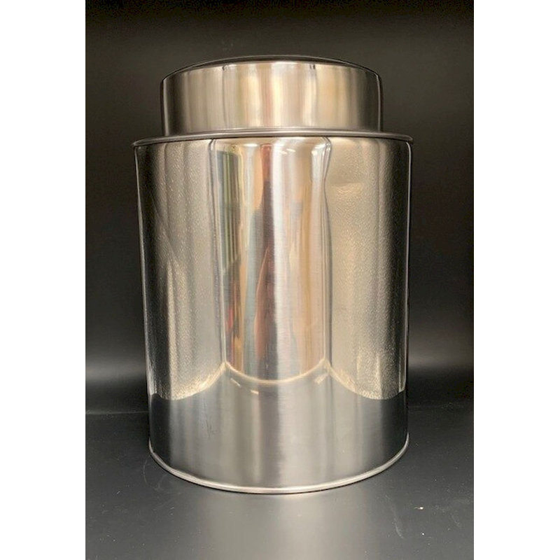 Metal Jar, 10" H x 8" W x 8" D