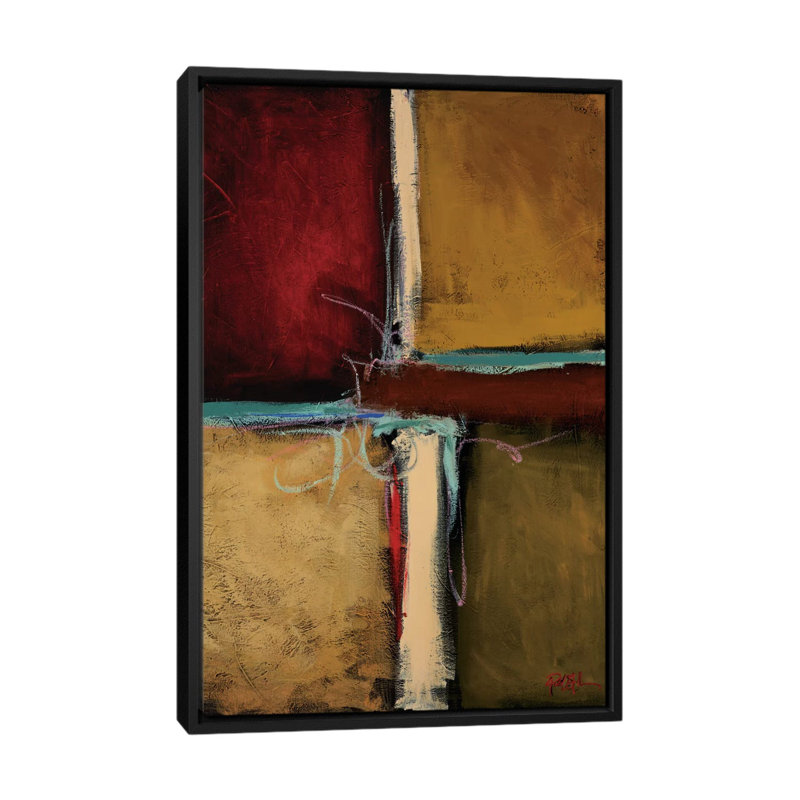 « cue », reproduction d’art sur toile, H 26 po x l 18 po x P 1,5 po, Toile avec cadre noir, Pas de tapis
