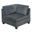 Chaise modulaire en tissu de chenille 4 pièces gris
