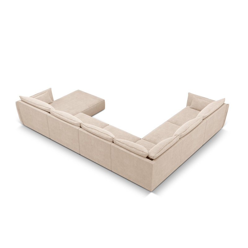 Lee-Ryan 8 Seater Large Corner Sofa , Beige