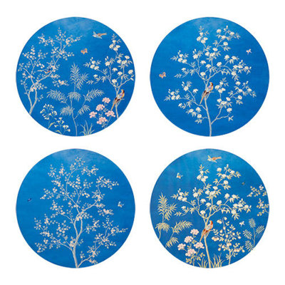 Chinoiserie Lacquered Round Placemats