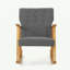 Chaise berçante rembourrée en tissu-1868491176