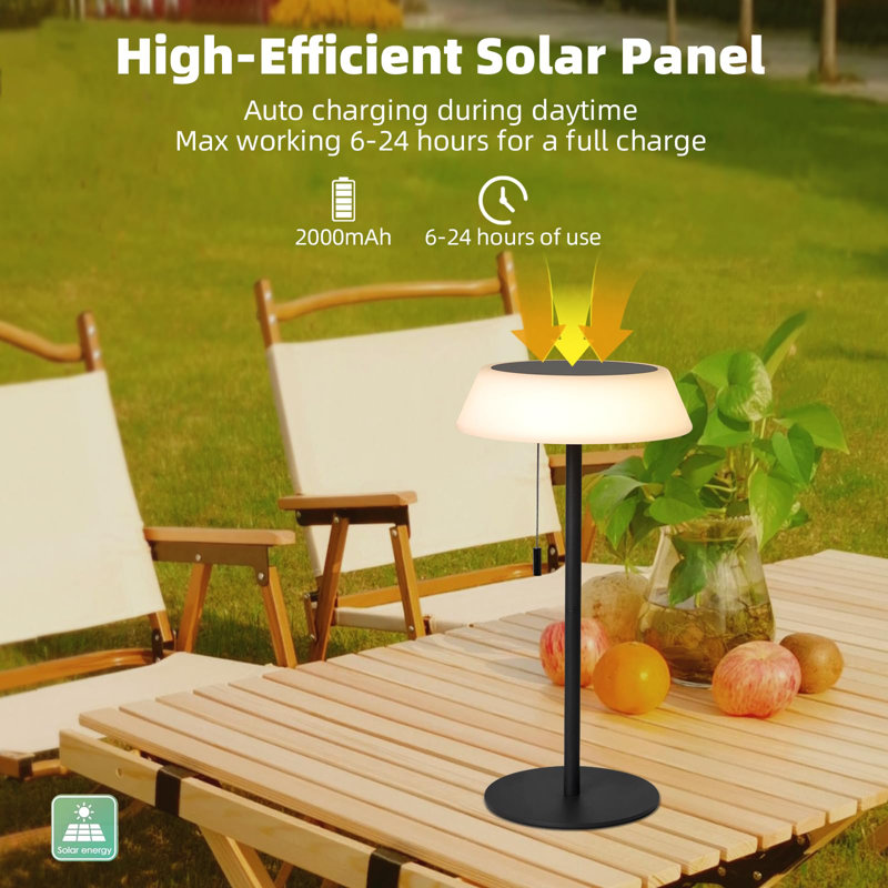 Solar LED Outdoor Table Lamp Waterproof