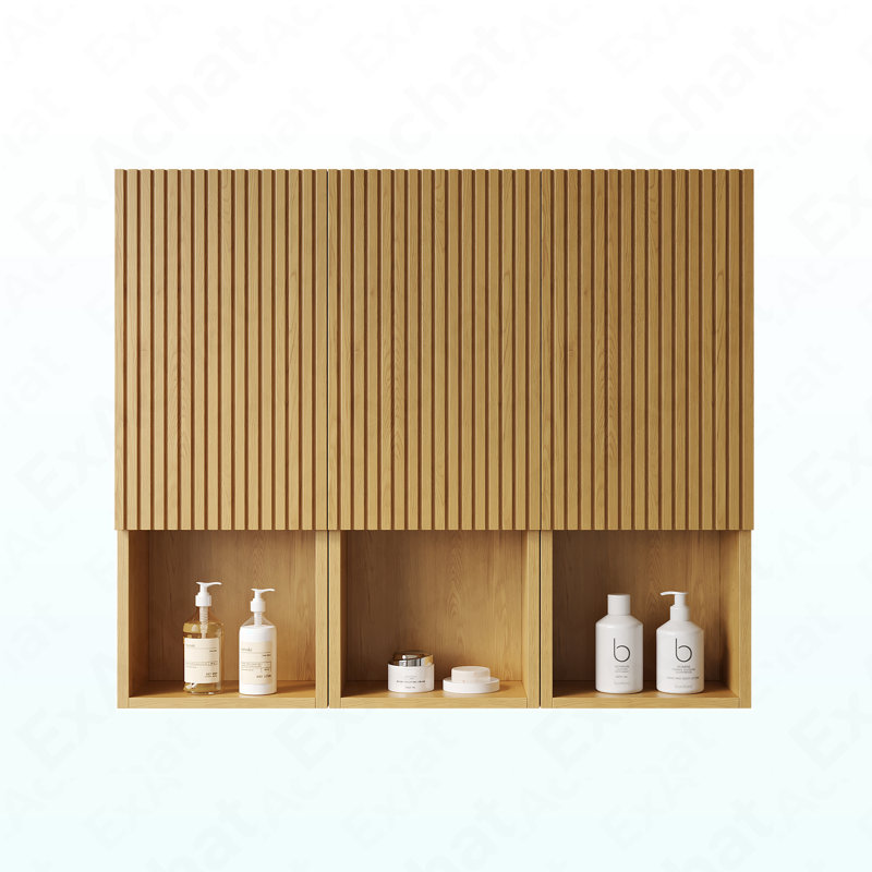 Armoire murale de salle de bain de 41 po, composée de 3 armoires avec portes et compartiments ouverts, qui peut être utilisée en combinaison ou individuellement, convenant à la salle de bain, etc.