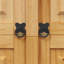 Armoire vidaXL, buffet de style mexicain avec tablettes et armoire, gamme Corona, bois de pin massif, 31,5 po x 15,7 po x 67 po-915577008