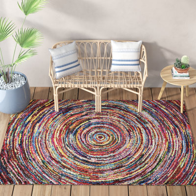Sybil Shaggy Red Rug
