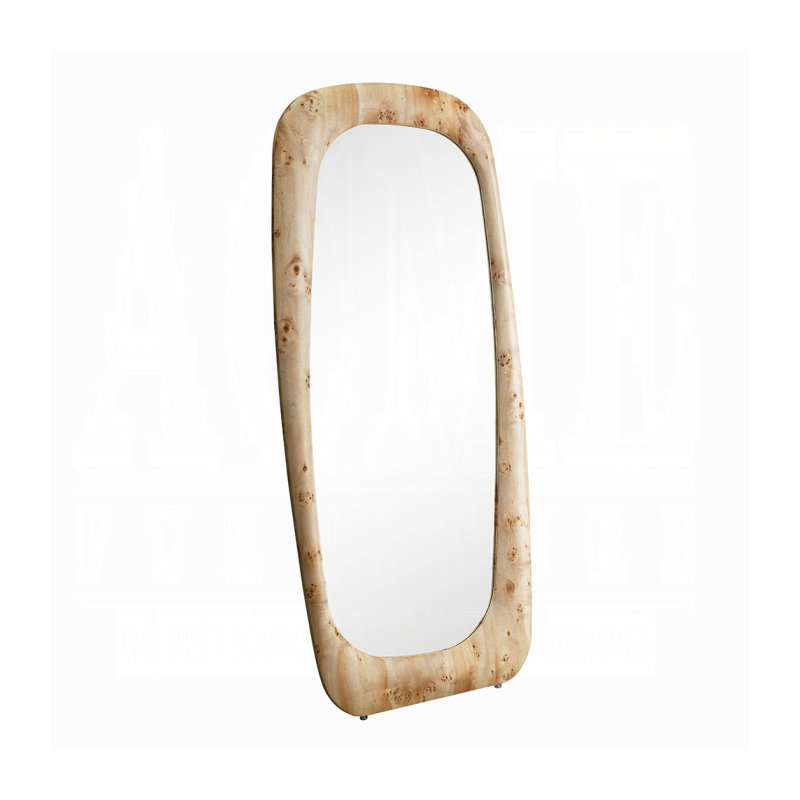 Mollett Floor Mirror, Oak Wood