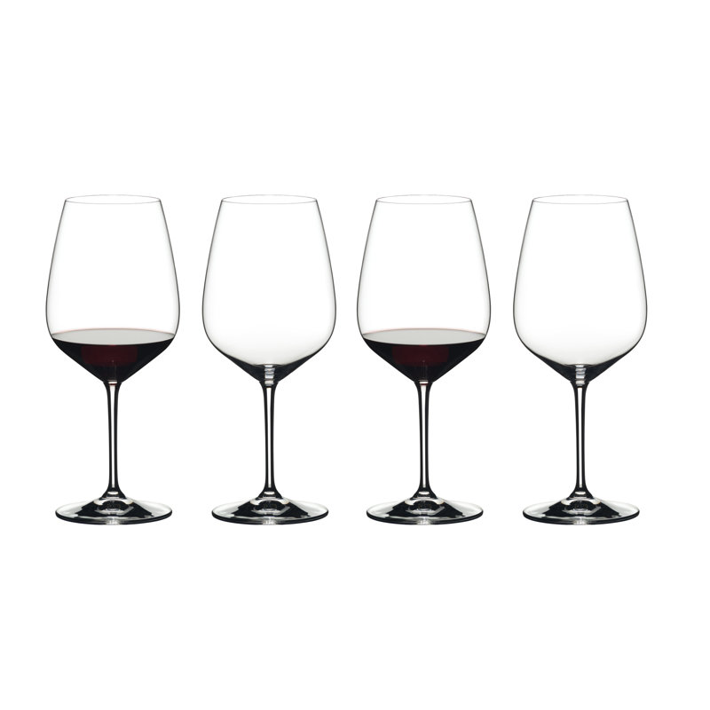 Riedel Heart To Heart Crystal Dishwasher Safe Cabernet Red Wine Glass (6 Pack), 4