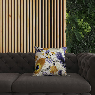 Feathered Opus Broadcloth Throw Pillow