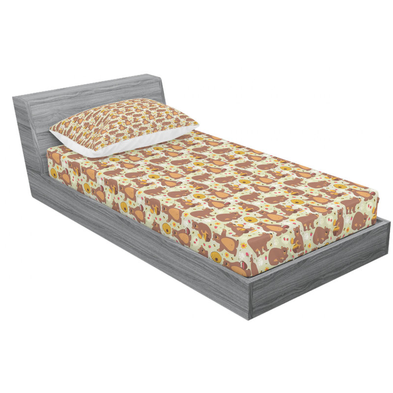 Microfiber Sheet Set, Twin Sheet Set with Fitted Sheet