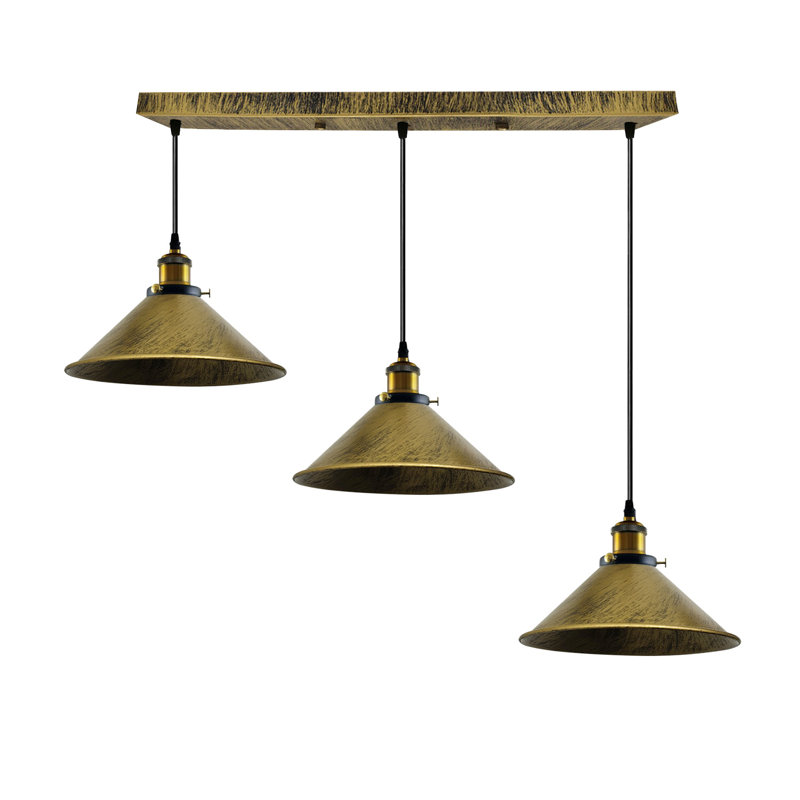 Lucas 3 - Light Pendant, Brushed Brass