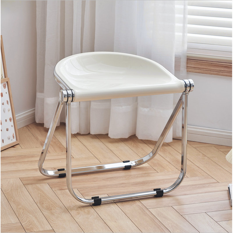 Chaise pliante usagée Home Transparent Ins Retro Office Leisure