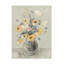 Art mural sur toile tendue - «Joyful Bouquet» de Silvia Vassileva pour décoration de salon, de chambre à coucher ou de bureau - 14 x 19