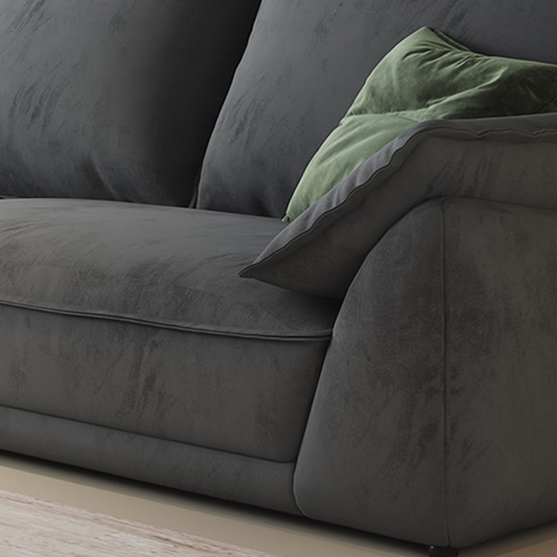 Canapé en tissu minimaliste en voilier, 7, H 28,34 po x l 149,6 po x P 39,37 po