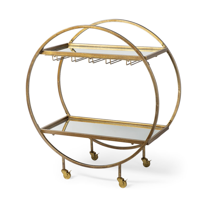 Cara Gold Bar Cart