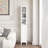 66.92" Tall Bathroom Storage Cabinet With Adjustable Shelves,Slim 1 Doors Freestanding Cabinet With Anti-Tip, Open Compartments, For Home, Small Spaces, Bathroom,Kitchen, Living Room, White