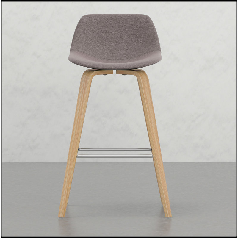 Ensemble de tabourets polyvalents en bois cintré pour divers espaces, rehaussant le confort et le style (ensemble de 2)