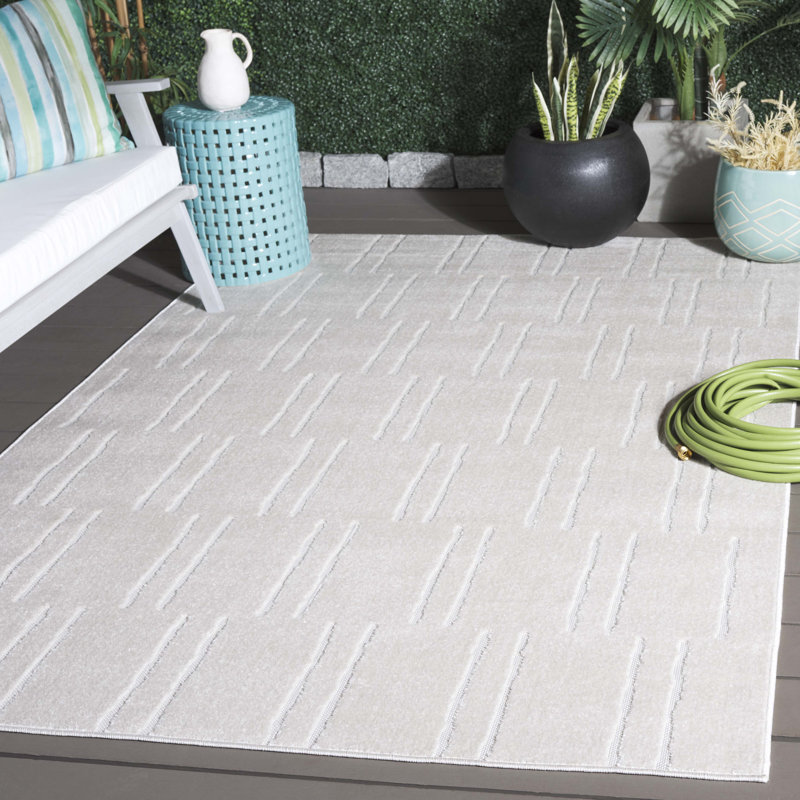 Tapis à motif géométrique Kevonte Performance, Rectangle 5 pi 2 po x 7 pi 6 po