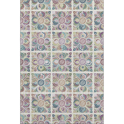 Premium Machine Washable Prisco Ivory Rug