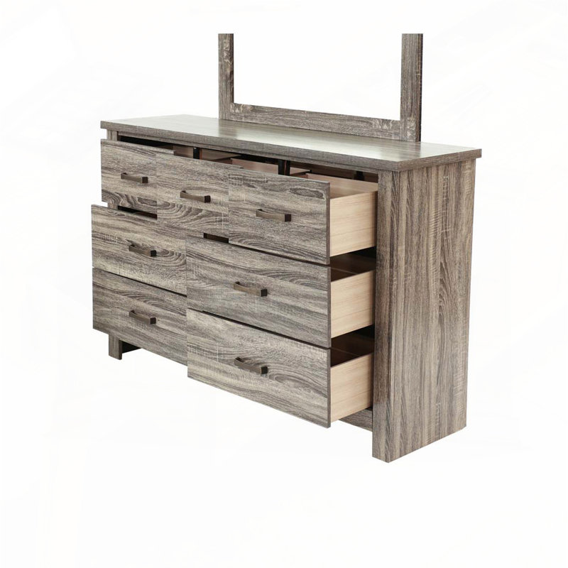 Commode en chêne gris - rangement spacieux
