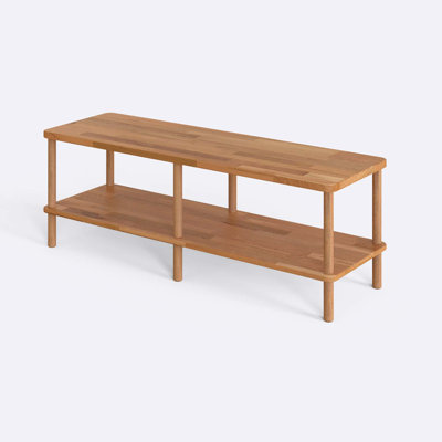 Queens Dining Bench, Solid Beech Wood Linen Bench for Kitchen and Entryway