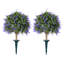 Boule de topiaire artificielle Adcock avec piquet - plante de buis artificielle résistante aux rayons UV pour porche extérieur et décoration de jardin - grand diamètre de 20 po-1785772474-1785772476
