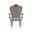 Paire de chaises d'appoint 2 - platine antique, coussin en mousse, beige de 2 sièges beige, élégant pour la salle à manger