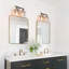  Balendran 2-Light Dimmable Vanity Light-Hammer Glass-909288093