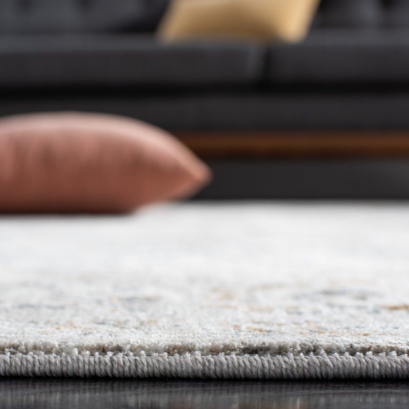 Tapis ivoire / gris clair Dream 727, Rond 6 pi 7 po