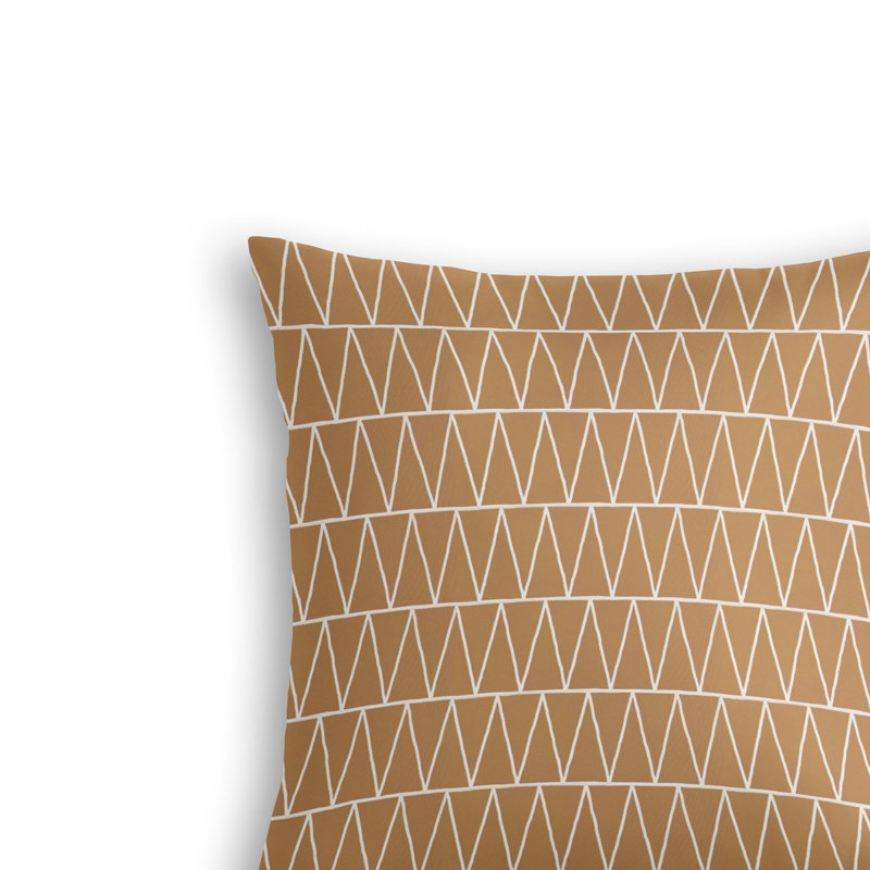 Coussin décoratif en polyester Emilia, Stuc, 18 po x 18 po