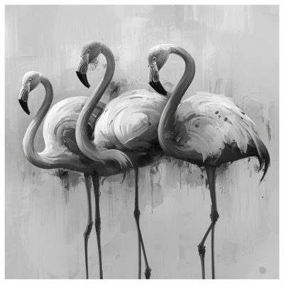 Édredon monochrome Flamingo Trio