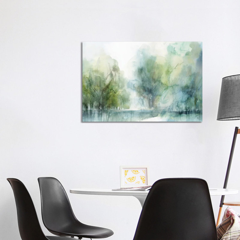 Blue Silence by Isabelle Z - Painting on Canvas, 101.6 cm H x 66.04 cm W x 1.91 cm D, Wrapped Canvas