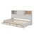 Jacksten Wooden Daybed With 3 Drawers, Upper Soft Board, Shelf, Sockets And USB Ports-385546287-385546286