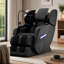 Fauteuil inclinable noir de massage de 39,82 pouces de hauteur zéro, roues mobiles, audio Bluetooth, lumières ambiantes bleues à deux côtés-1569313745