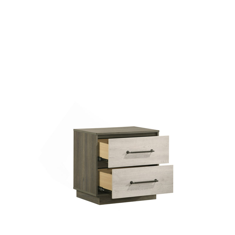 Table de chevet 2 tiroirs Gem