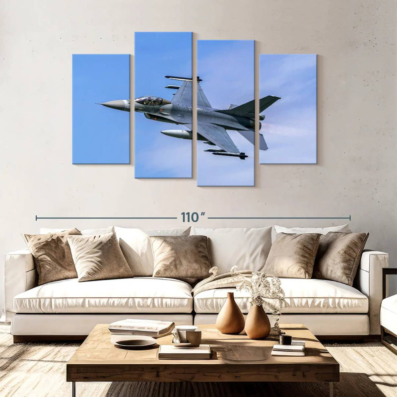 Avion de chasse Mait Royal, H 54 po x l 84 po